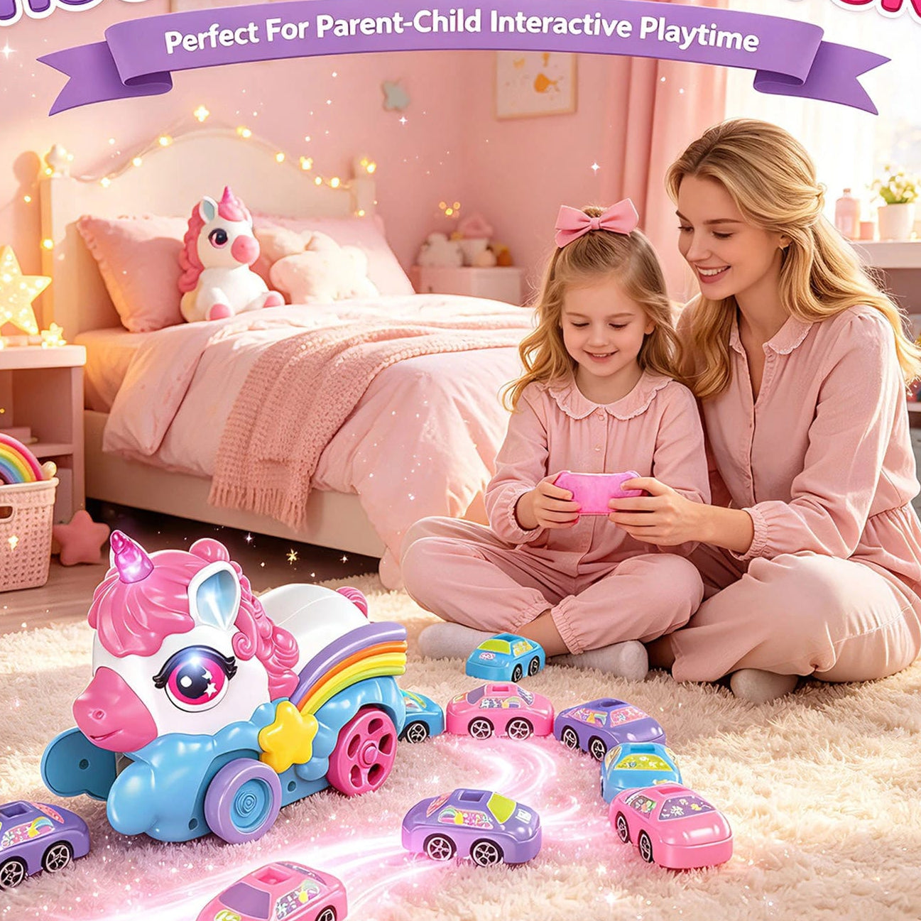 Unicorn shape Interactive Block-Eating