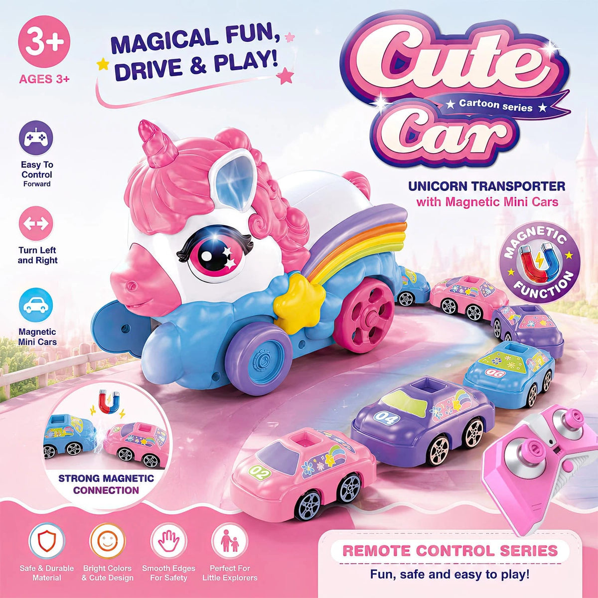 Unicorn shape Interactive Block-Eating